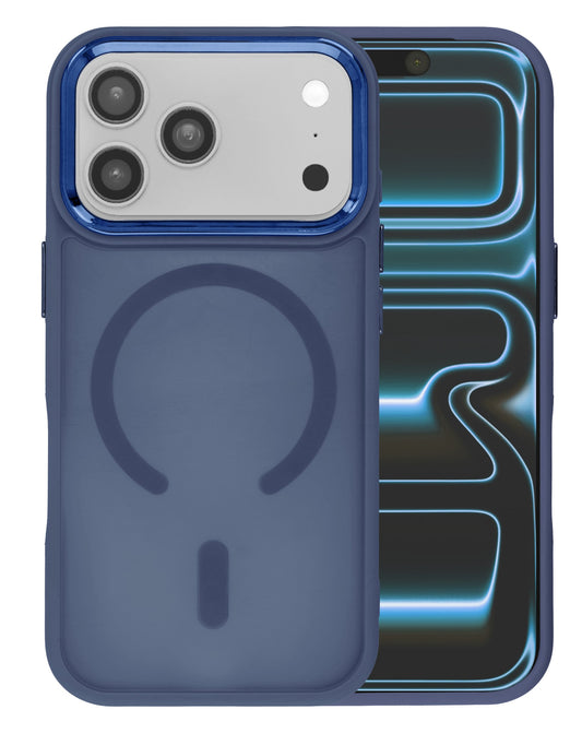 New Magnetic Wireless Charging Case w/ IC Chip - NAVY BLUE for iPhone 17 Pro (Only Ground Shipping)