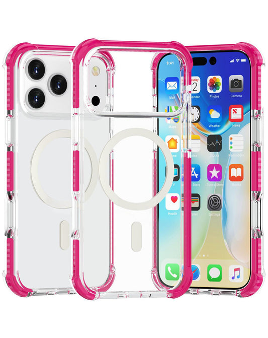 TPU Mesh Sport Case with Wireless Charging - PINK for iPhone 17 Pro (Only Ground Shipping)