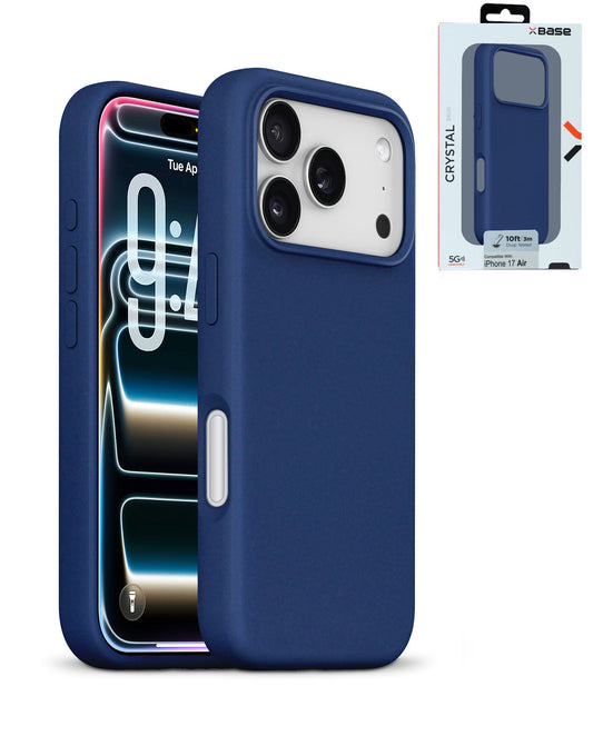 xBase by PowerPeak Liquid Silicone Gel/Rubber MagSafe for iPhone 17 Pro (BLUE) (Only Ground Shipping)