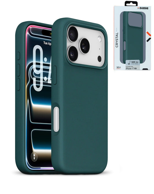 xBase by PowerPeak Liquid Silicone Gel/Rubber MagSafe for iPhone 17 Pro Max (GREEN) (Only Ground Shipping)