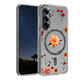 Galaxy S26 Plus Floral Magnetic Case (Only Ground Shipping)