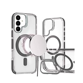 Thin Magnetic Clear Case with Camera Stand Kickstand for Galaxy S26 Plus (Only Ground Shipping) - Image 2