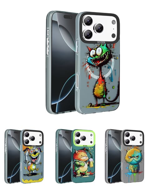 Animal Graffiti Design Wireless Charging Case for iPhone 17 Pro (Only Ground Shipping)