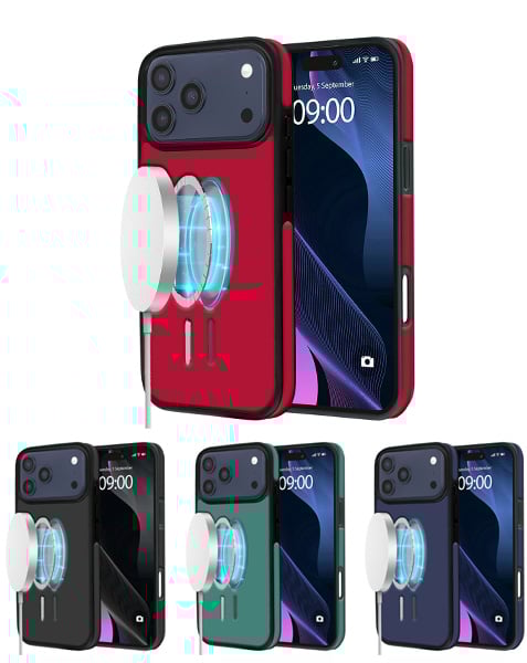 Full Cover Leather Design Wireless Charging Case for iPhone 17 Pro Max (Only Ground Shipping)