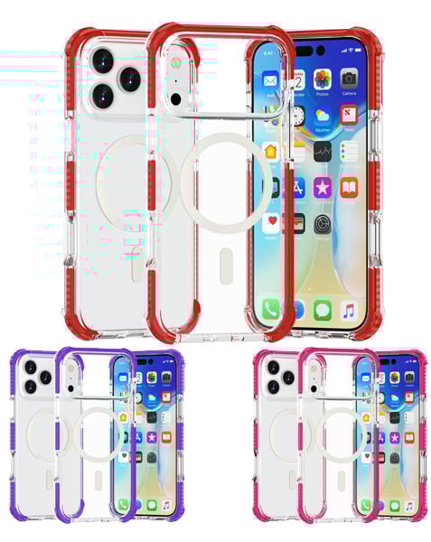 TPU Mesh Sport Case with Wireless Charging for iPhone 17 Pro Max (Only Ground Shipping)