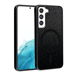 Wireless Charging Bling Diamond Crystal Case for Galaxy S23 (Only Ground Shipping)