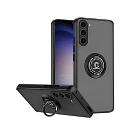 Galaxy S23 FE Hard PC Rear / Soft TPU Colorful Border Case with I-ring Holder