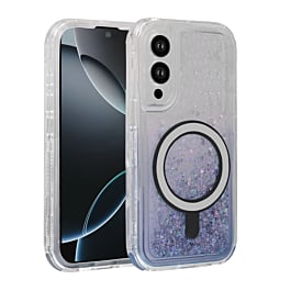 Wireless Charging Protective Glitter Liquid Bumper Case for Galaxy S25E (Only Ground Shipping)
