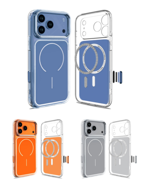 Transparent Magnetic Cases with IC Chip for iPhone 17 Pro (Only Ground Shipping)